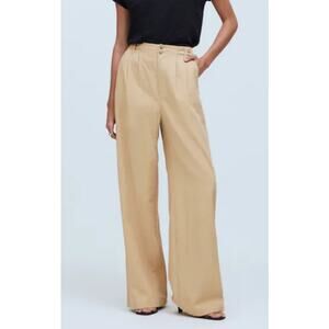 Madewell Harlow Wide Leg Linen Blend Pants US Womens 0